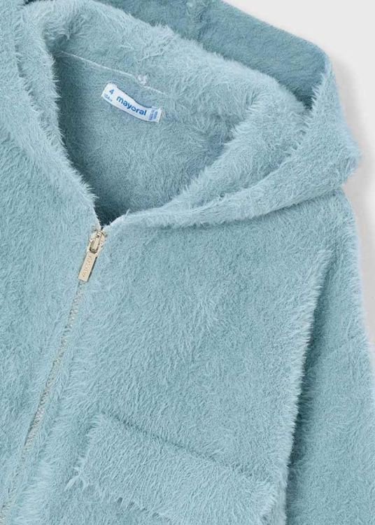 Mayoral Kids Furry knit sweater (6C.4316/blauw) - WeekendMode