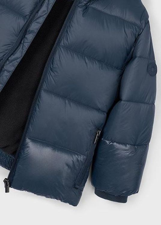 Mayoral Kids Glossy coat (5B.4416/Blauw) - WeekendMode
