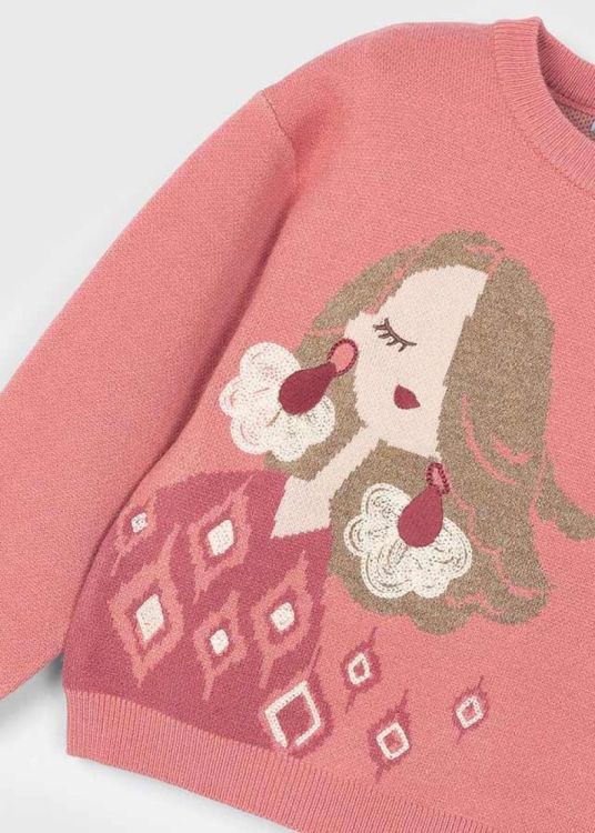 Mayoral Kids Jacquard jumper (6C.4303/Roze) - WeekendMode