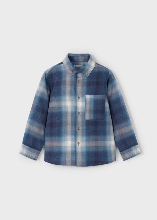 Mayoral Kids L/s checked shirt (5D.4127/Blauw) - WeekendMode