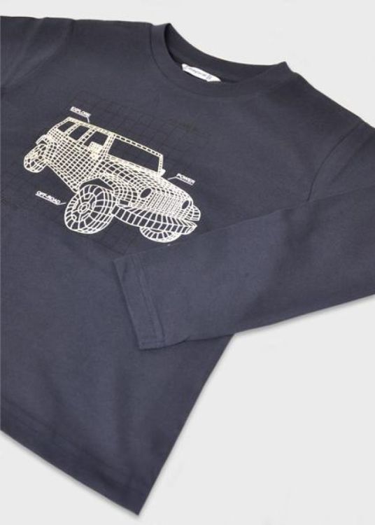 Mayoral Kids L/s t-shirt glow in the dark (5E.4088/Blauw) - WeekendMode