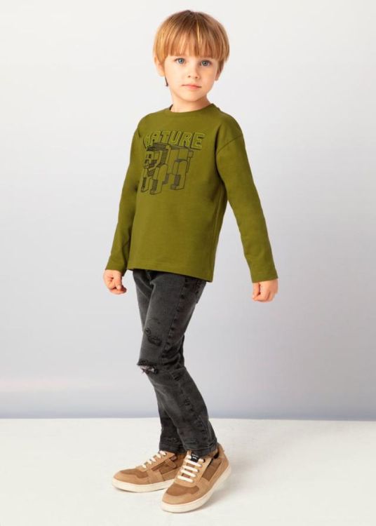 Mayoral Kids L/s t-shirt  HD print (5F.4051/Pesto) - WeekendMode