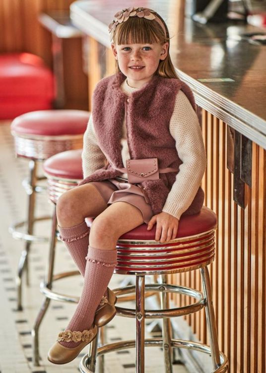 Mayoral Kids Leatheared skirt (6C.4907/Rose) - WeekendMode