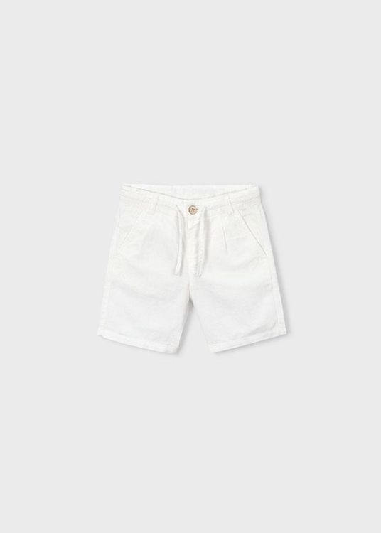 Mayoral Kids Linen bermuda (3202/Cream) - WeekendMode