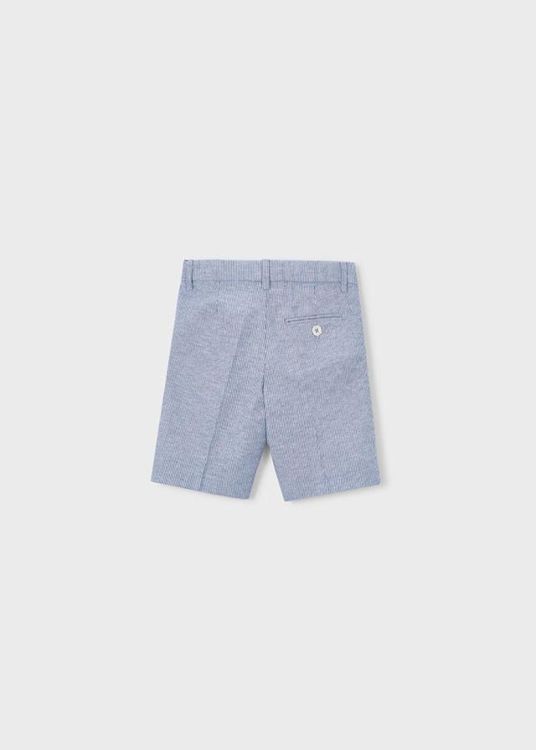 Mayoral Kids Linen suiting bermuda (3201/BLUE STRIP) - WeekendMode
