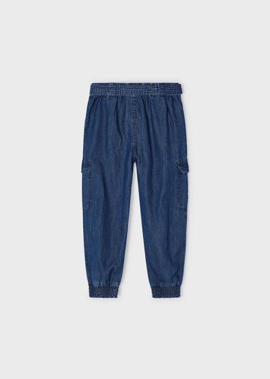 Mayoral Kids Long cotton tencel pants (6E.3531/Dark) - WeekendMode