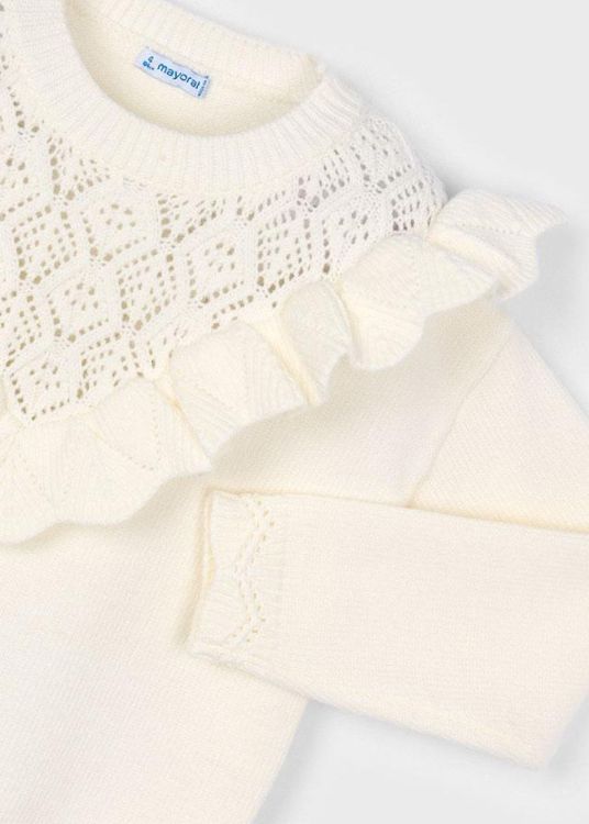 Mayoral Kids Open knit sweater (6F.4304/Beige) - WeekendMode