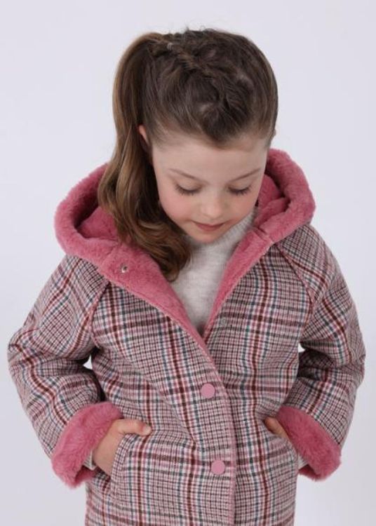 Mayoral Kids Plaid coat (6H.4408/Orchid) - WeekendMode