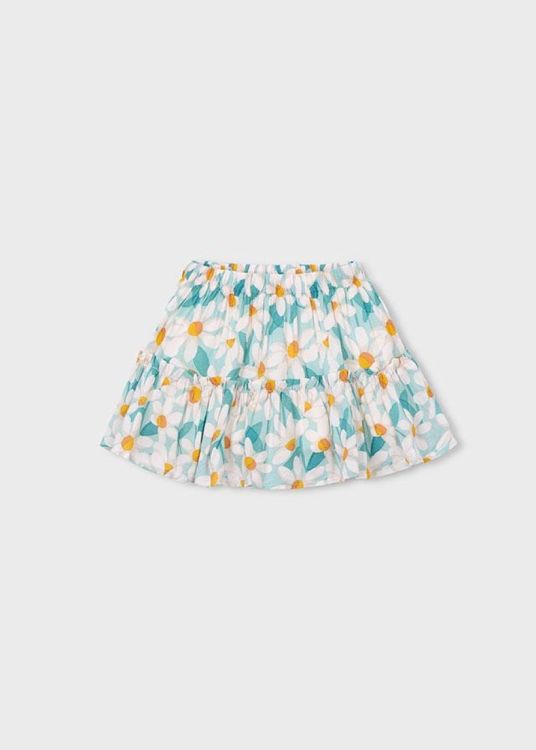 Mayoral Kids Printed dobby skirt (3903/Sky blue) - WeekendMode
