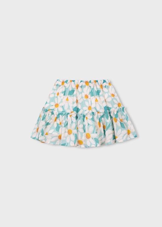 Mayoral Kids Printed dobby skirt (3903/Sky blue) - WeekendMode