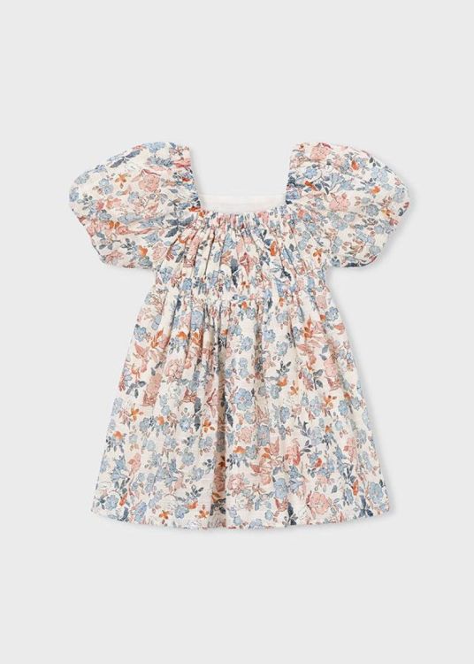 Mayoral Kids Printed dress (3928/Salmon) - WeekendMode