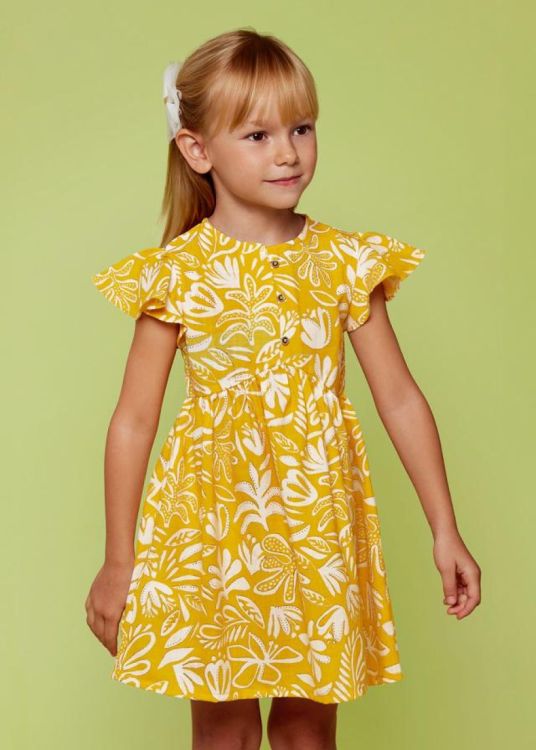 Mayoral Kids Printed dress (6D.3923/Honey) - WeekendMode