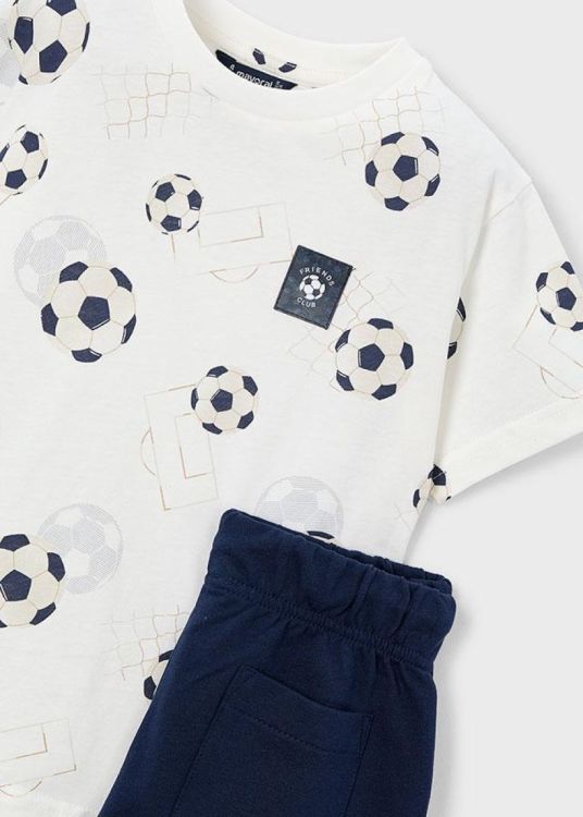 Mayoral Kids T-shirt voetbal (3607/Navy- (set3)) - WeekendMode