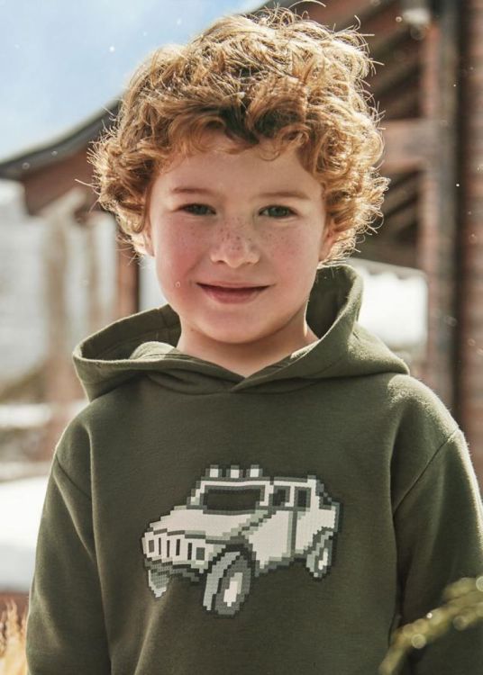 Mayoral Kids Printed pullover (5C.4451/Moss) - WeekendMode