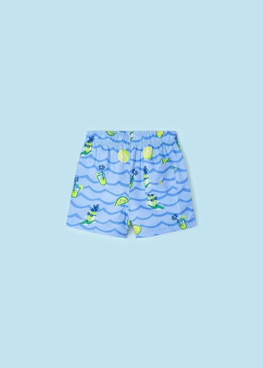 Mayoral Kids Printed swim shorts (5K.3616/Powder blu) - WeekendMode