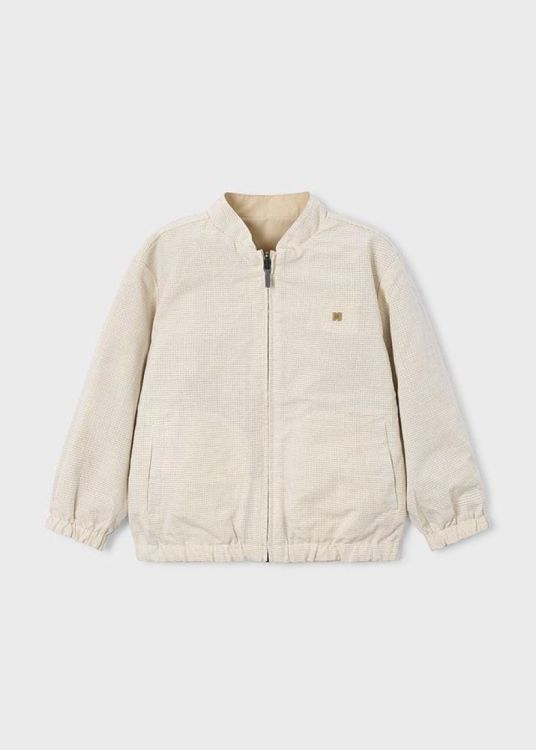 Mayoral Kids Reversible linen windbreaker (3444/oat) - WeekendMode