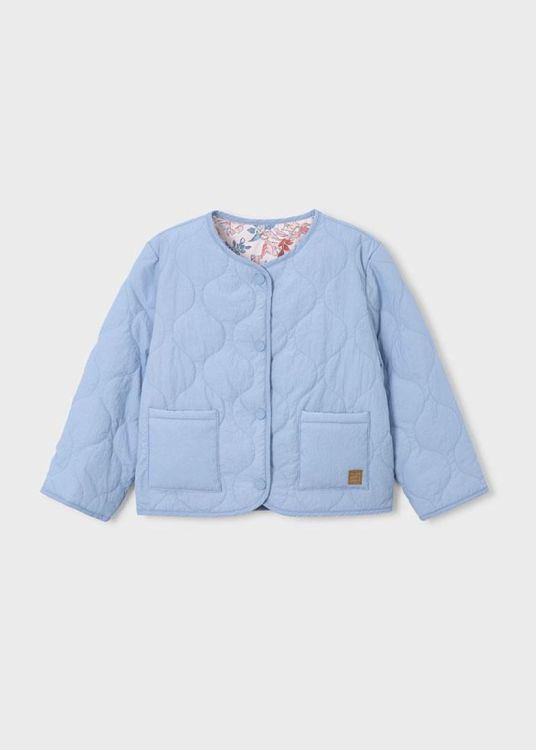 Mayoral Kids Reversible padded jacket (3452/Sky blue) - WeekendMode