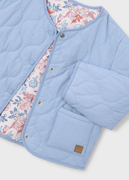Mayoral Kids Reversible padded jacket (3452/Sky blue) - WeekendMode