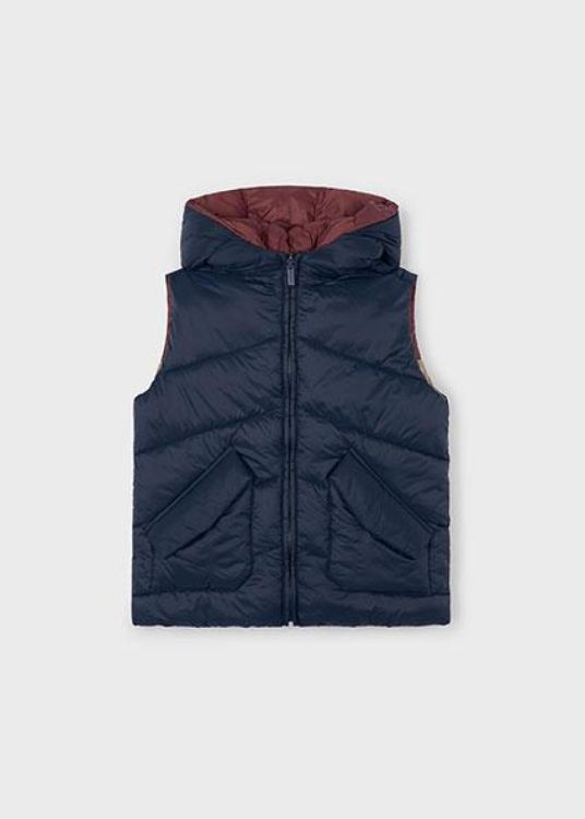 Mayoral Kids Reversible vest (5B.4382/Blauw) - WeekendMode
