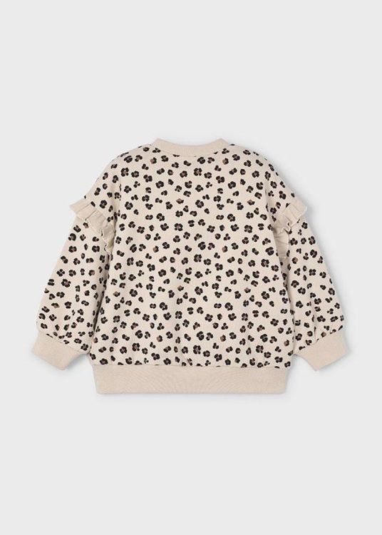 Mayoral Kids Ruffle sleeve pullover (6H.4433/Beige) - WeekendMode