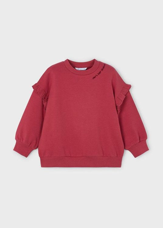Mayoral Kids Ruffle sleeve pullover (6H.4433/Rood) - WeekendMode