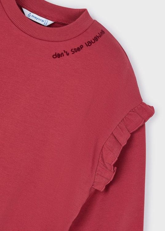 Mayoral Kids Ruffle sleeve pullover (6H.4433/Rood) - WeekendMode