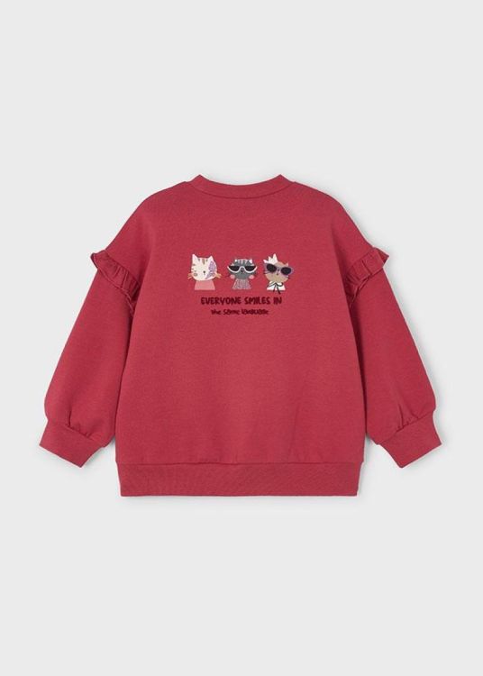 Mayoral Kids Ruffle sleeve pullover (6H.4433/Rood) - WeekendMode