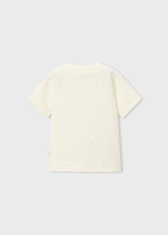 Mayoral Kids S/s embroidered shirt (3060/Cream) - WeekendMode