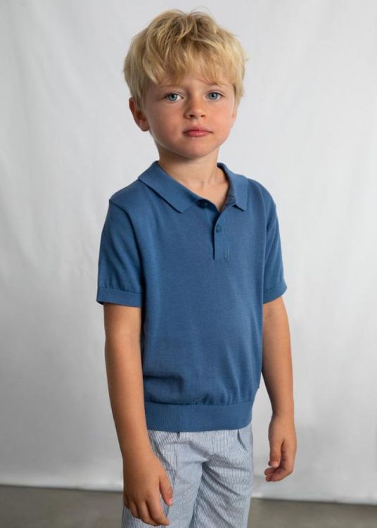 Mayoral Kids S/s polo (3106/Indigo) - WeekendMode