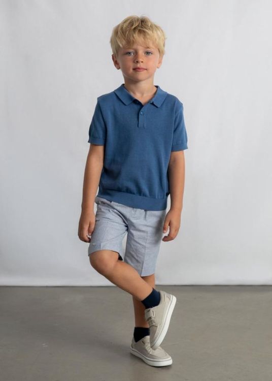 Mayoral Kids S/s polo (3106/Indigo) - WeekendMode