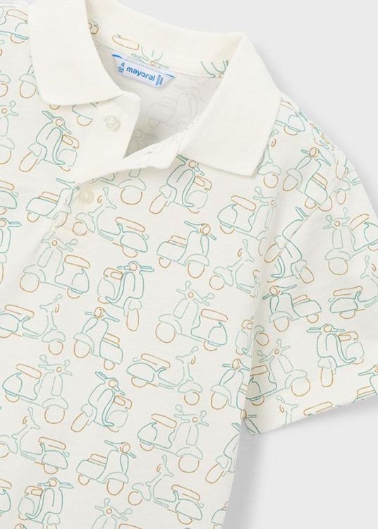 Mayoral Kids S/s polo (3104/cream gree) - WeekendMode