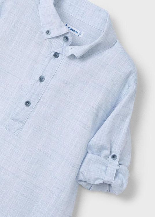 Mayoral Kids S/s popover shirt (5D.3118/Pearl) - WeekendMode