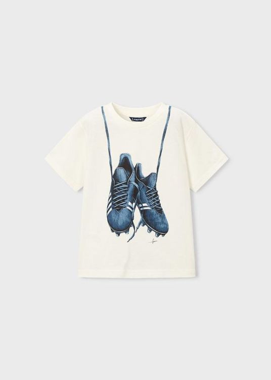 Mayoral Kids S/s shoes shirt (3075/Cream) - WeekendMode