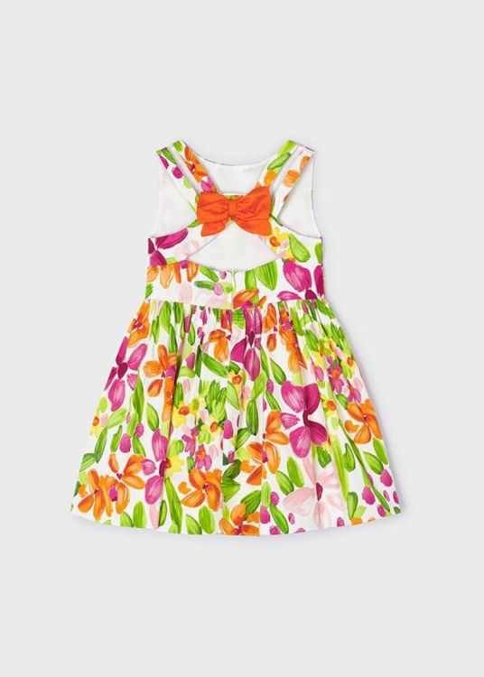 Mayoral Kids Satin printed dress (6C.3919/Multicolou) - WeekendMode