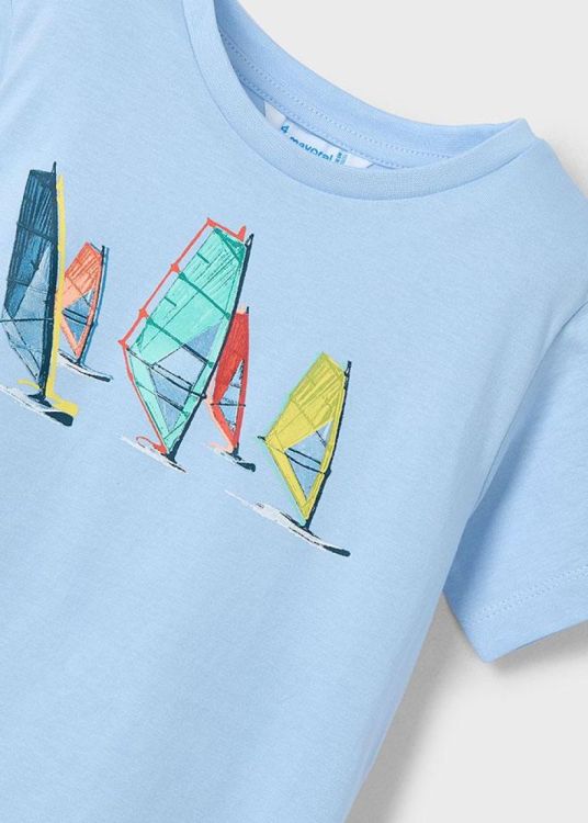 Mayoral Kids Set of 2 windsurf s/s t-shirt (5J.3049/White-Sky) - WeekendMode