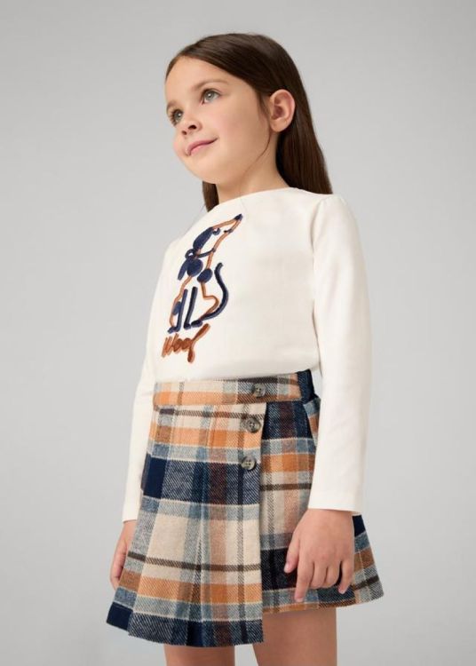 Mayoral Kids Skirt/pant plaid (6D.4909/Navy) - WeekendMode