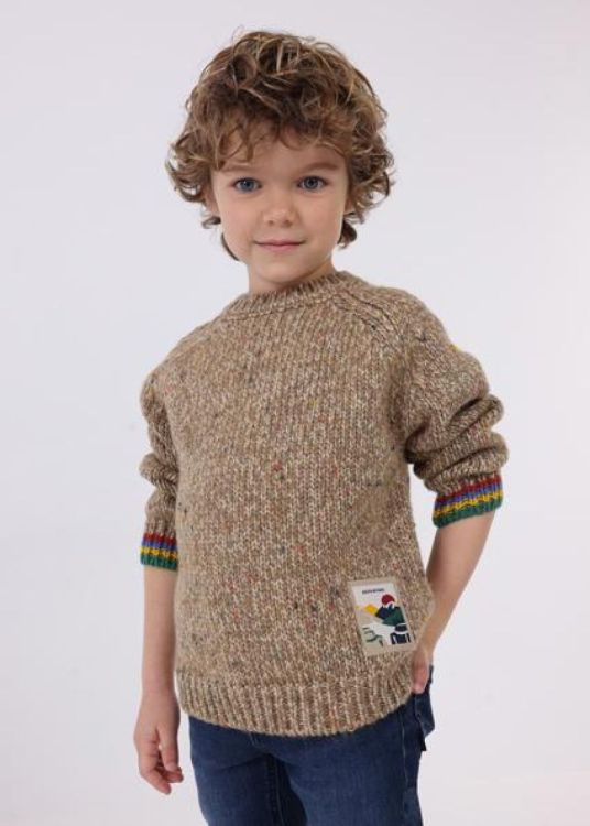 Mayoral Kids Speckled Sweater (5E.4322/M. Truffle) - WeekendMode