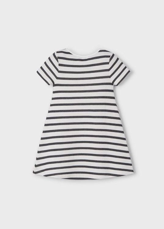 Mayoral Kids Stripes dress (6F.3924/White=char) - WeekendMode