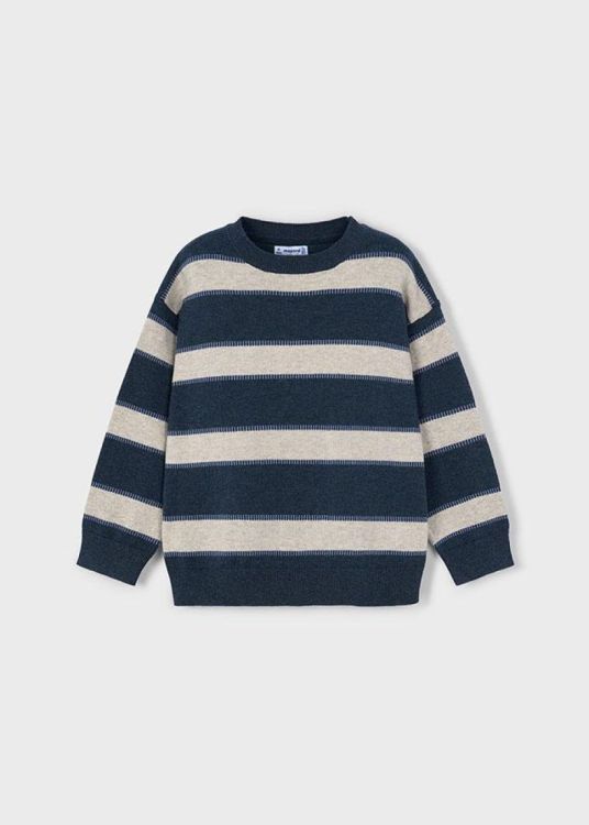 Mayoral Kids Stripes jumper (5D.4374/Blauw) - WeekendMode