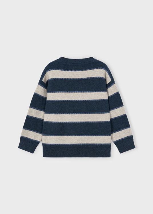 Mayoral Kids Stripes jumper (5D.4374/Blauw) - WeekendMode
