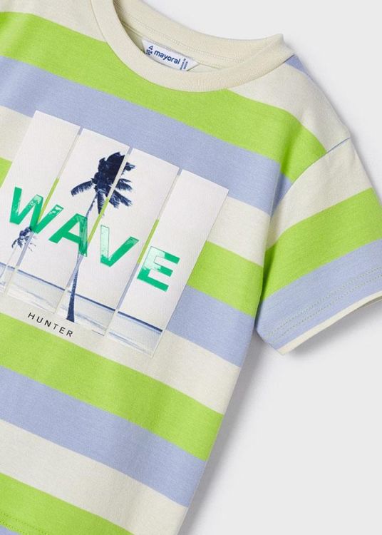 Mayoral Kids Stripes s/s t-shirt (5J.3019/Kiwi) - WeekendMode