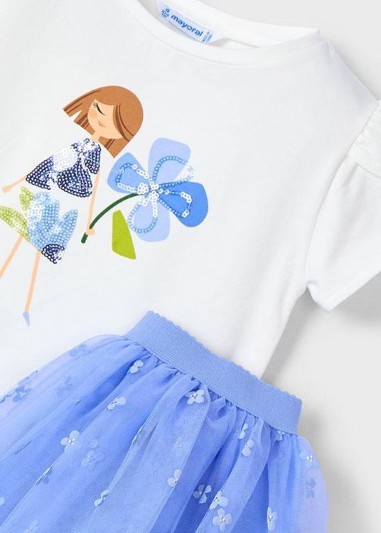 Mayoral Kids Tulle skirt set (6J.3946/Indigo) - WeekendMode