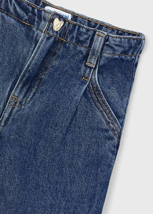 Mayoral Kids Wide leg denim pants (6H.4578/Blauw) - WeekendMode