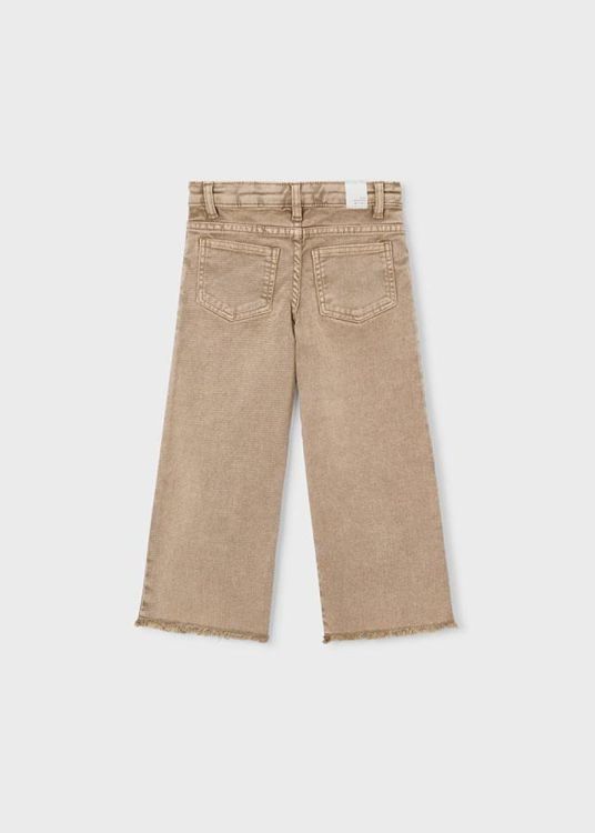 Mayoral Kids wide leg twill pants (3588/Beige) - WeekendMode
