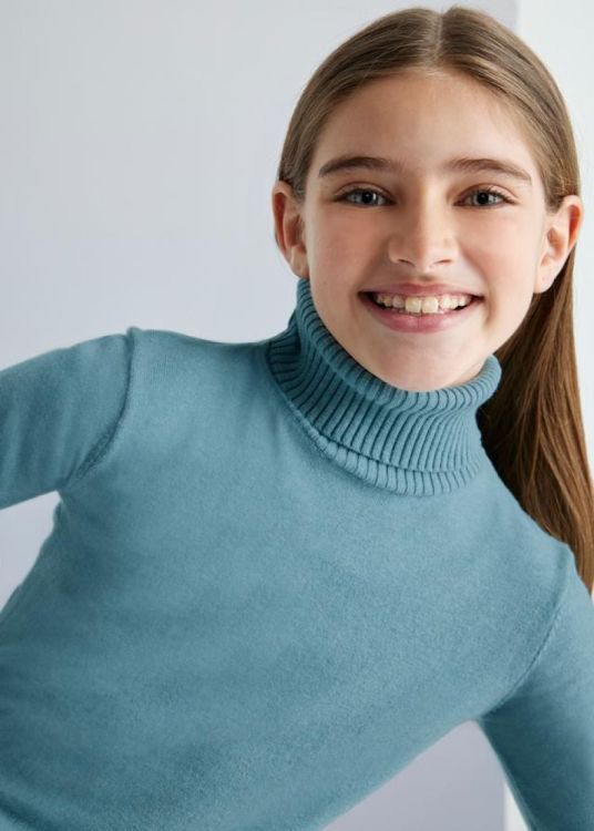 Mayoral Teens Basic knitting turtleneck (8B.345/H. Lake) - WeekendMode