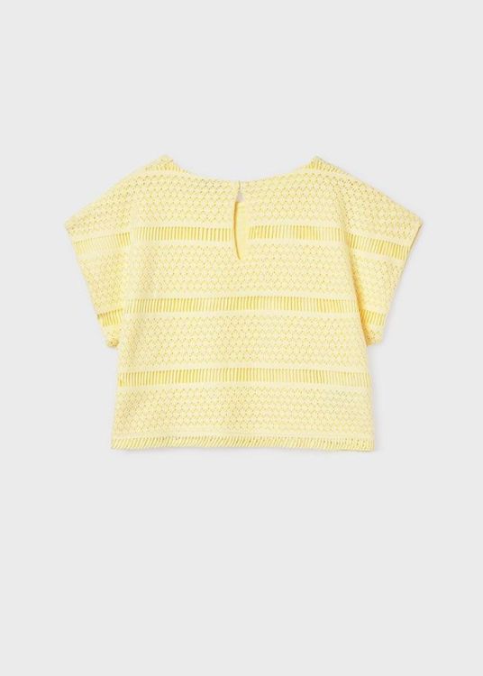 Mayoral Teens crochet look top (6022/Vanilla) - WeekendMode