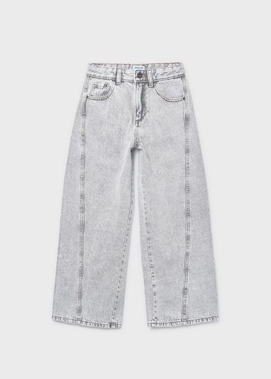 Mayoral Teens Denim wide leg pants (6552/Grey) - WeekendMode