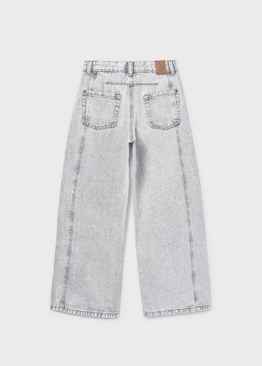 Mayoral Teens Denim wide leg pants (6552/Grey) - WeekendMode