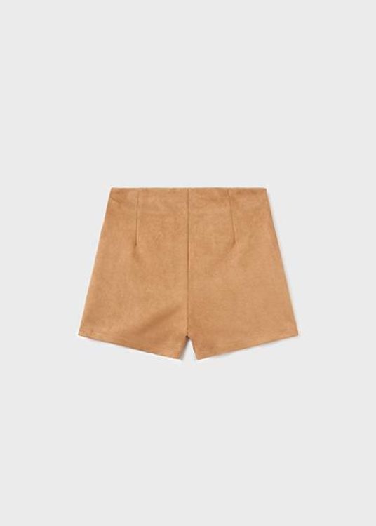 Mayoral Teens Faux suede shorts (8E.7210/Cinammon) - WeekendMode