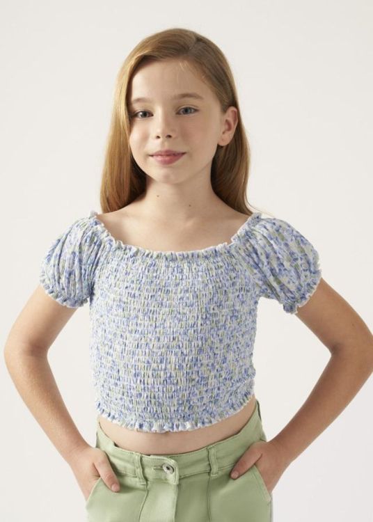 Mayoral Teens Honeycomb blouse (8D.6104/Mint) - WeekendMode